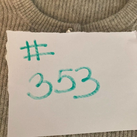 J Crew Cardigan Womens Sz M Gray Merino Wool Alpaca Sweater Rhinestone Buttons - Picture 10 of 10